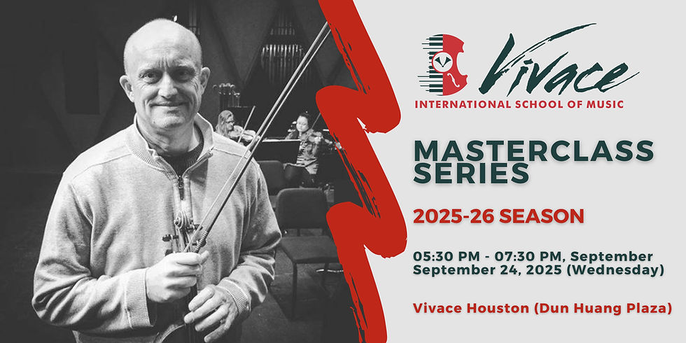 Vivace Masterclass Series 2025-26 Season - I (Prof. Espen Lilleslåtten | Violin)