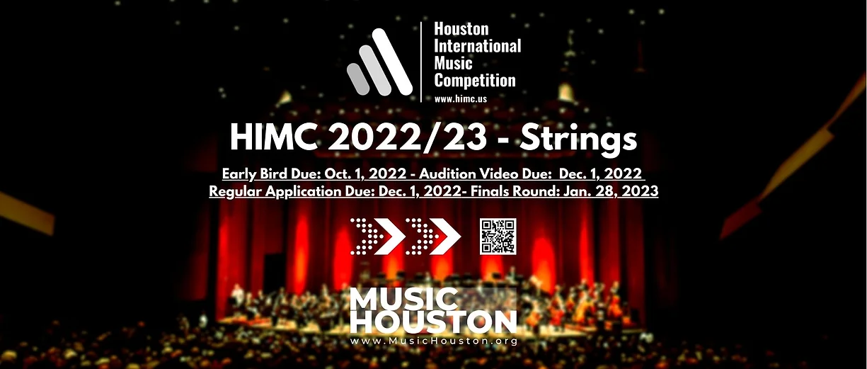 Audition Video Submission Due | Houston International Music Competition 2022/23 - Strings