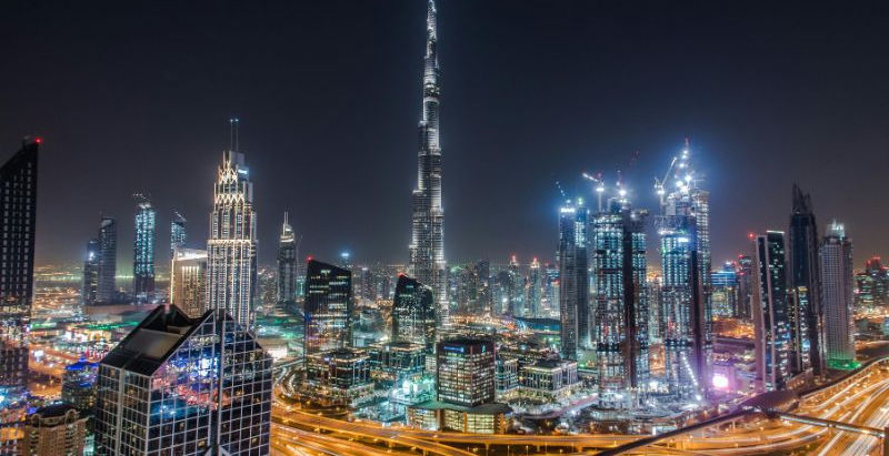 dubai in night
