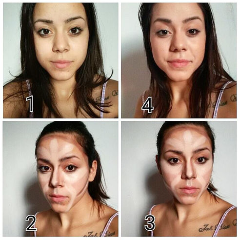 Técnica da Kim Kardashian.