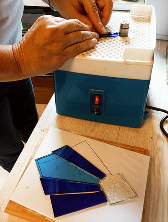 3 Art déco vitrail cours stage atelier découverte débutant création vitraux alice fairhead