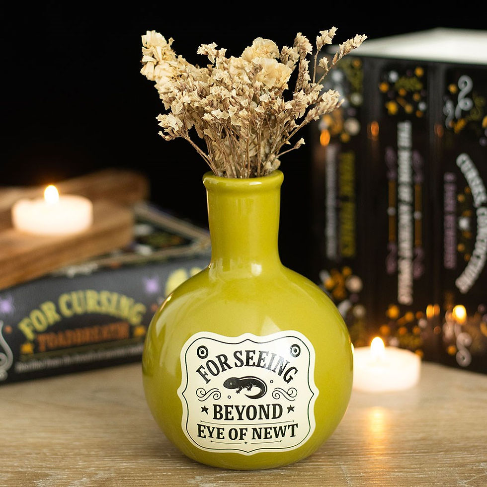 Eye of Newt potion bottle vase and candle holder.
