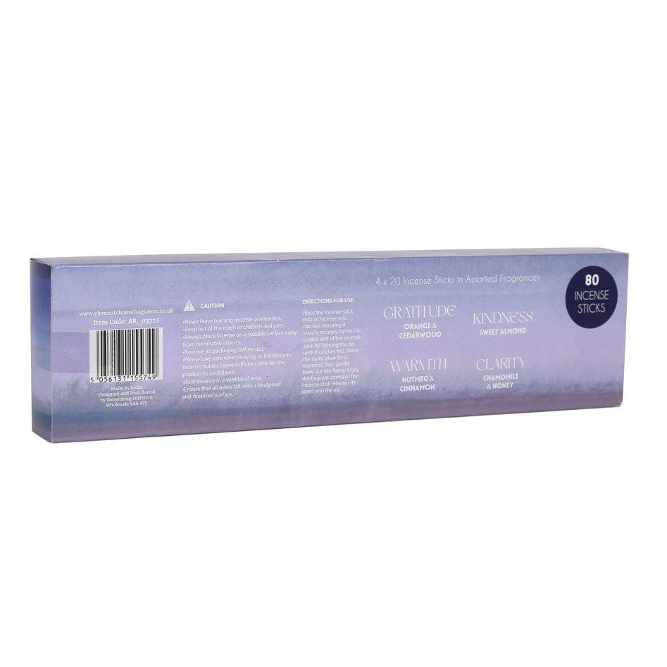 Thumbnail: The Mindfulness Collection Incense Set – 4 packs with scents of orange, ginger, cinnamon & chamomile for relaxation.