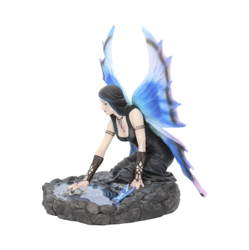 Immortal Flight Figurine by Anne Stokes – 18.4cm hand-painted gothic fairy on skull, detailed polyresin collectible.