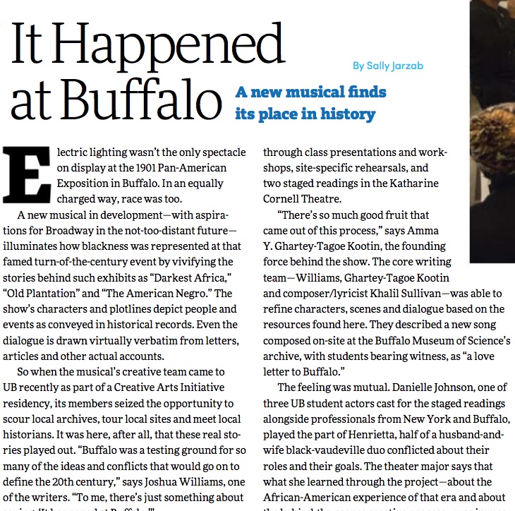 Spring 2018 Feature on AT BUFFALO