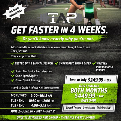 If you are searching for a summer camp in Albuquerque to help your athlete get faster, improve agility, and move more efficiently, our Speed Camp delivers results through focused sprint training and performance development.