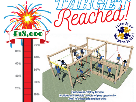 Fundraising total reached! Here's our new playframe!