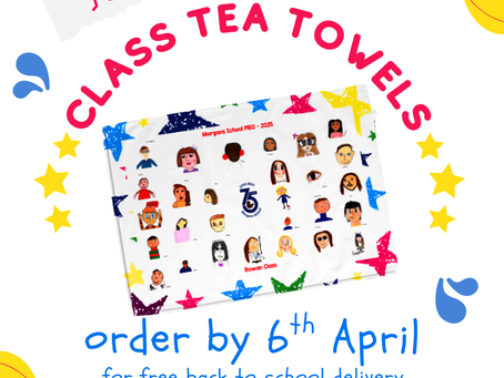 Class portrait tea towels poster