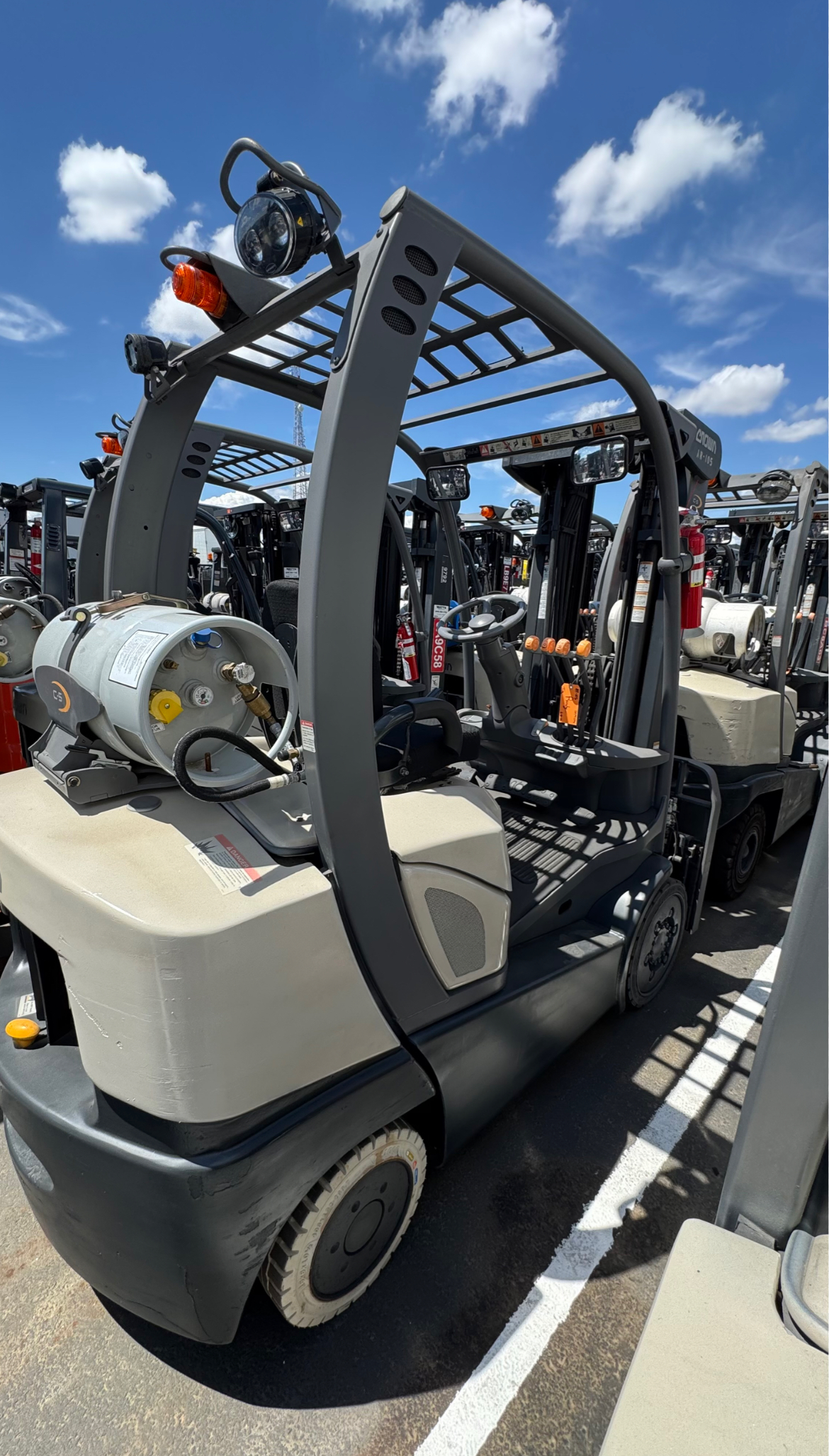 Crown C51000-50 propane forklift, $14,000