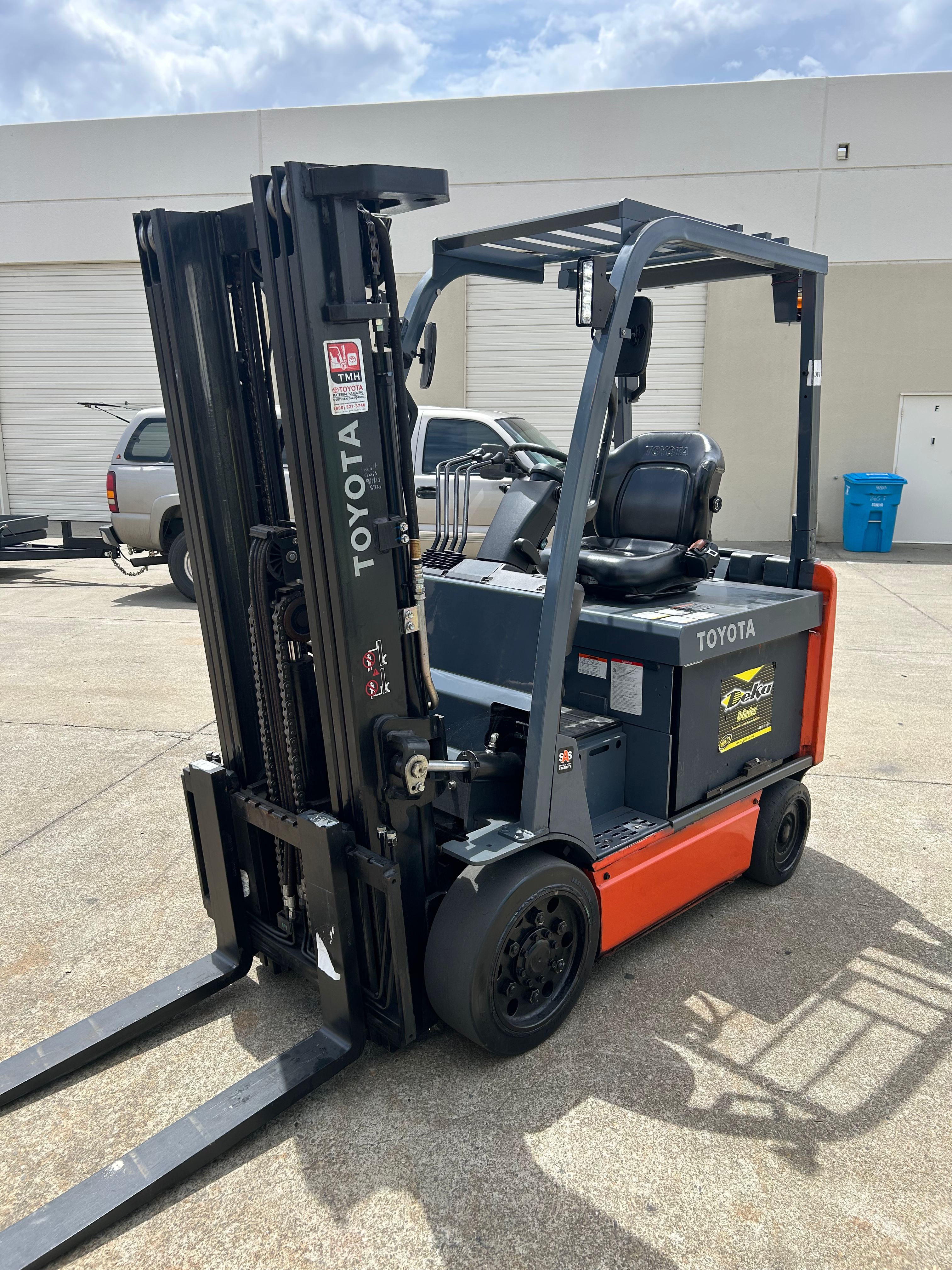 Toyota 8FBCU30 electric forklift, $14,500