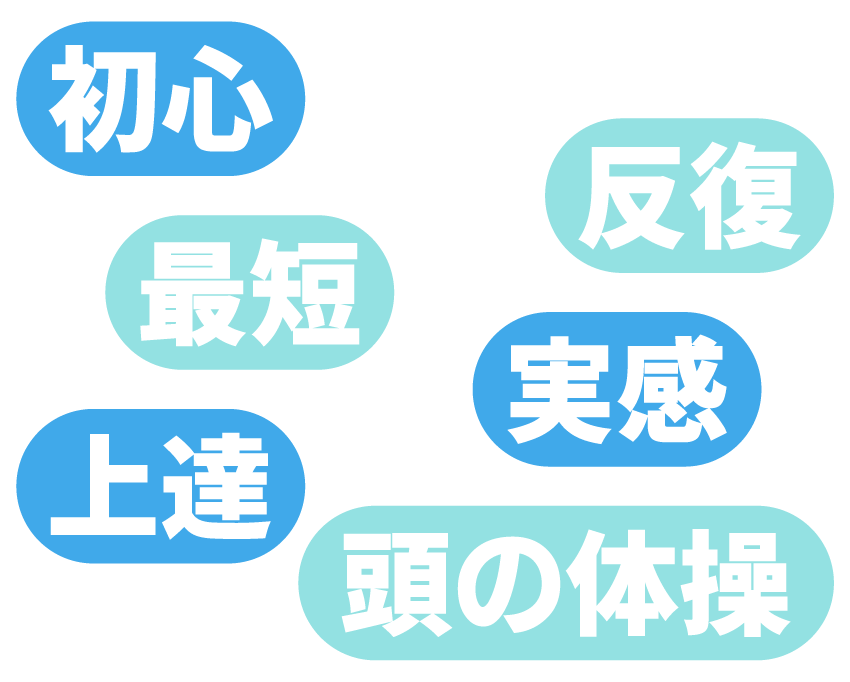 初心・反復・最短・実感・上達・頭の体操