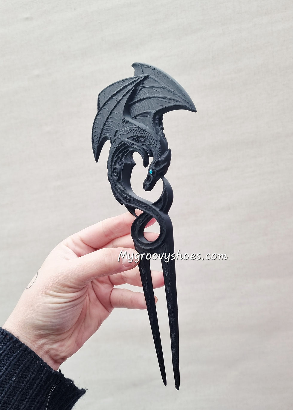 Thumbnail: Dragon swirl hairpin