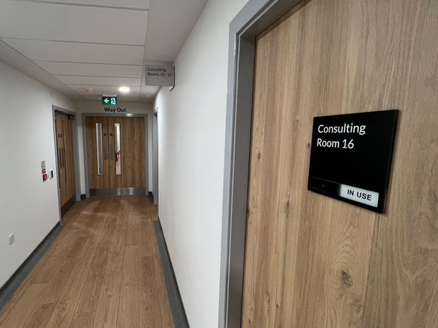 Ross Hall Clinic internal signage scheme