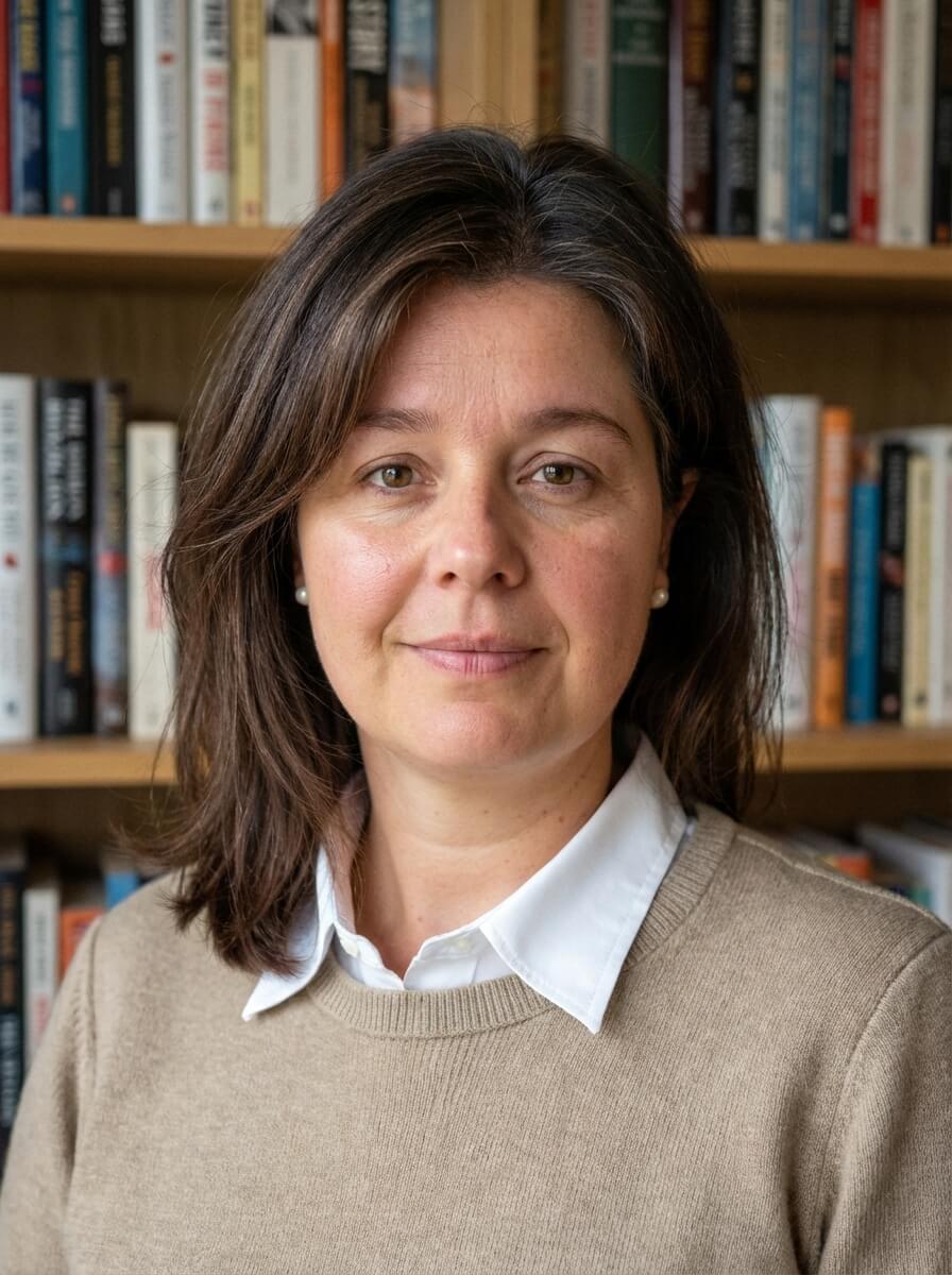 Clair Headshot Brown Sweater Bookshelf background (Therapy).jpg