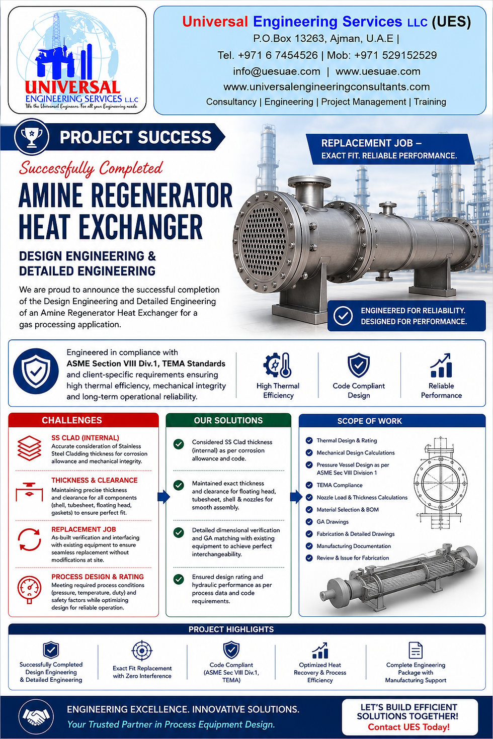 Design Engineering of Amine Regenerator Heat Exchanger