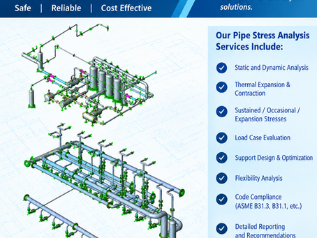PIPE STRESS ANALYSIS DESIGN ENGINEERING SERVICES