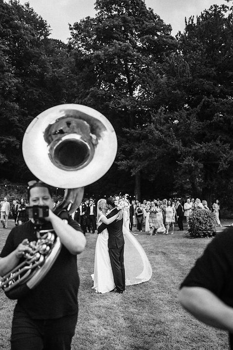 Couple just married at Gisburne Park Estate