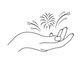 The Wedding Hand Logo