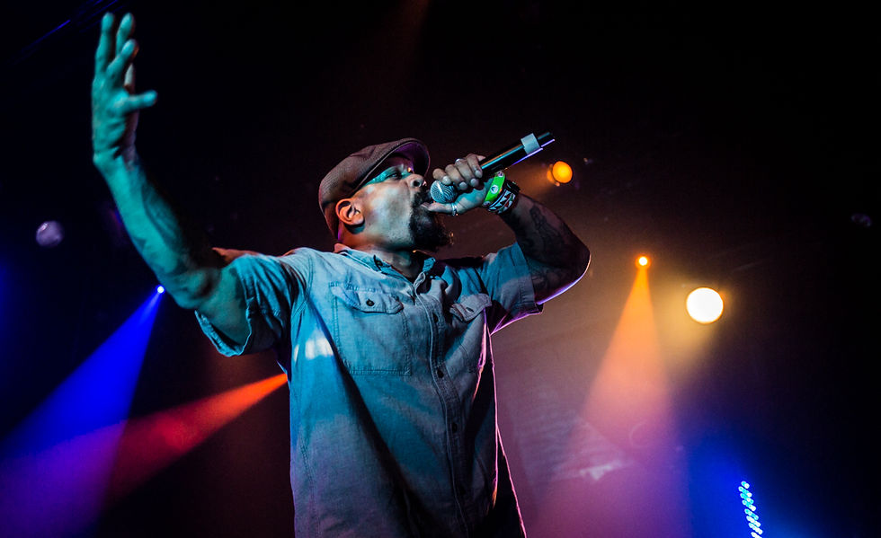 photo of Mic Crenshaw performing on stage