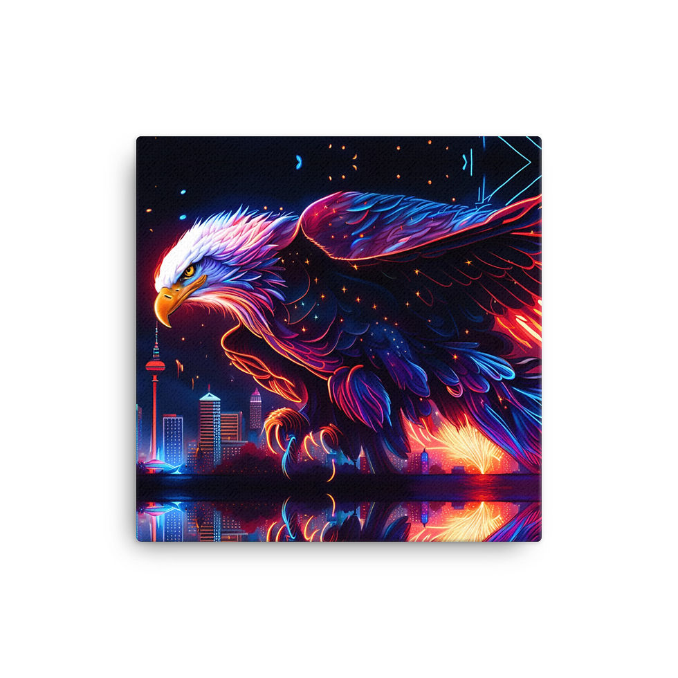 Thumbnail: Red White and Boom Eagle Canvas
