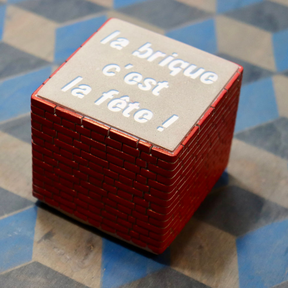 Cube briques en béton, la brique c'est la fête !