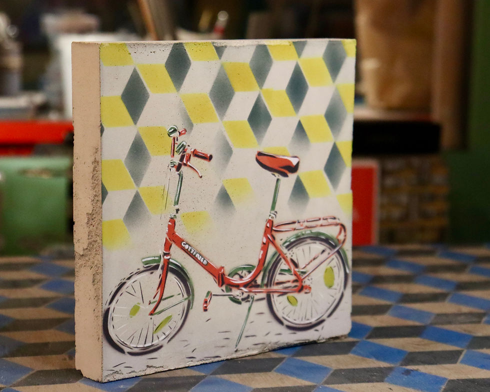 Vélo pliant Gottfried, bloc carré 20x20