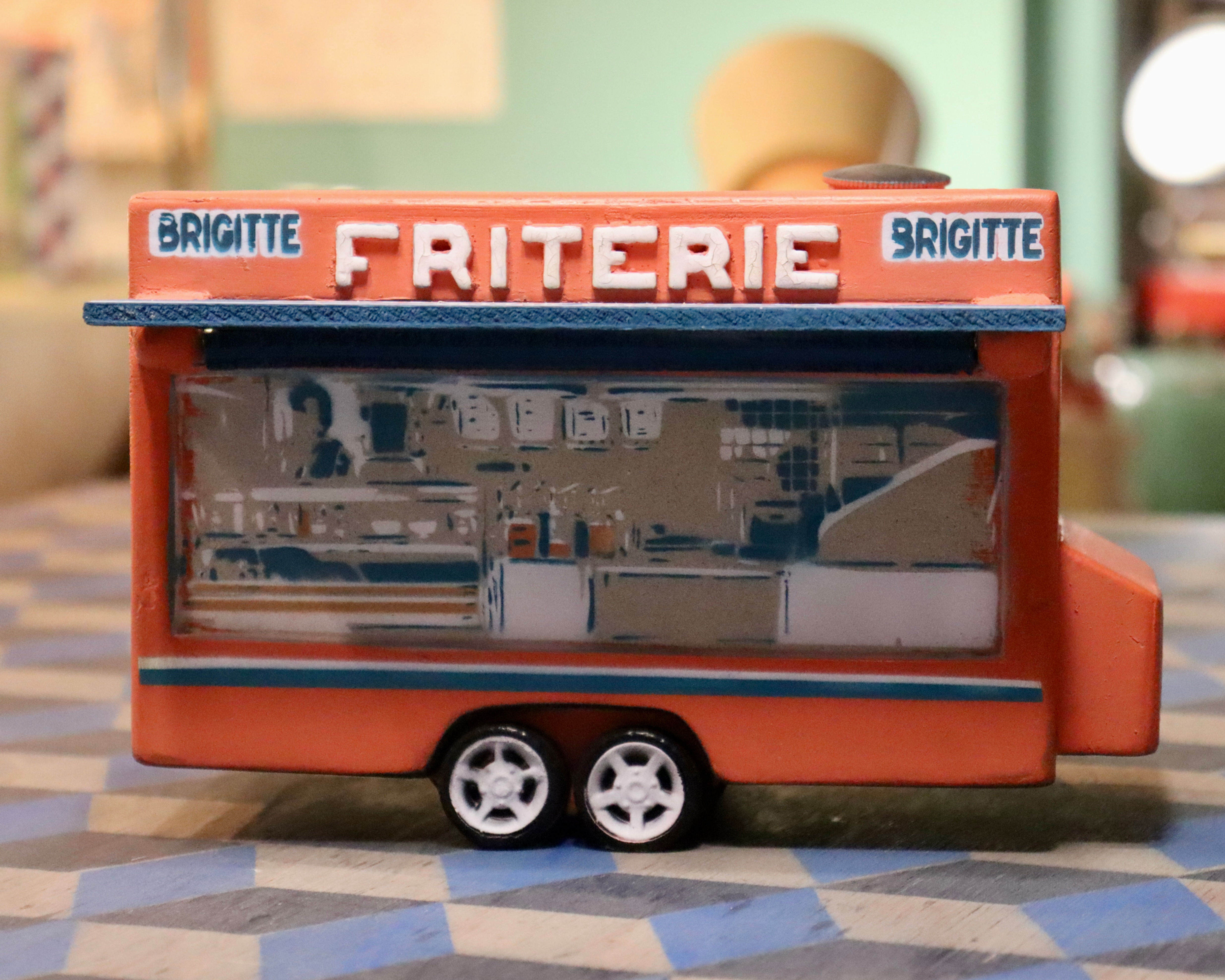 Baraque à frites en béton moulé, Friterie Brigitte