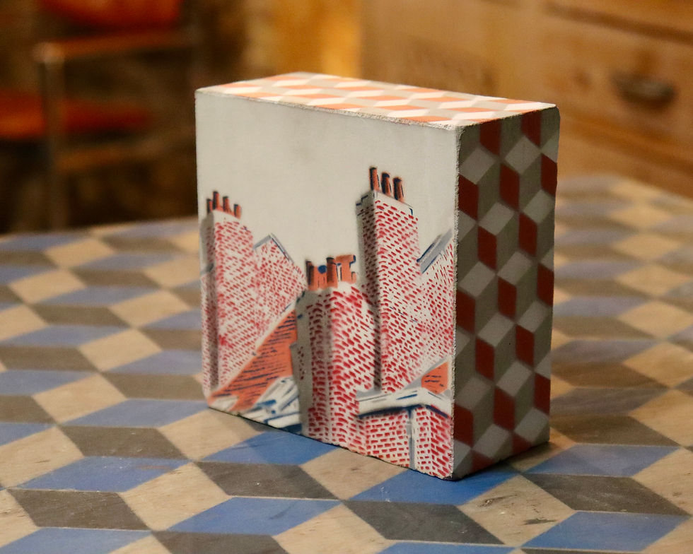 Miniature : Cheminées en briques, bloc béton épais #8