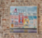 le quai du wault a lille, pochoirs sur toile