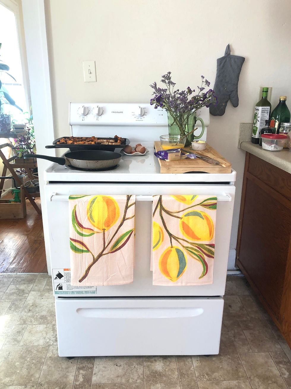 Thumbnail: Lemon Flour Sack Tea Towel