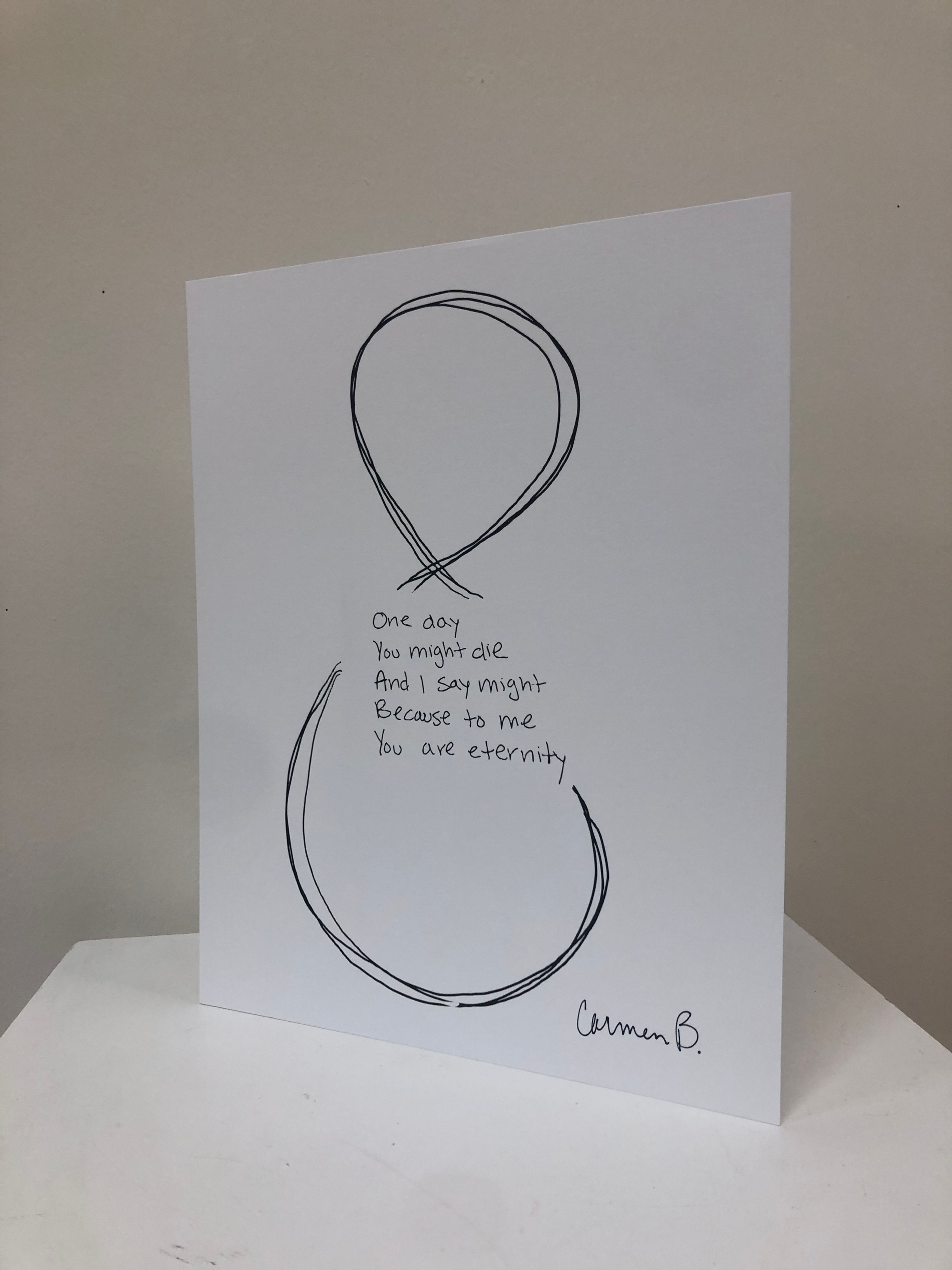 To me you are eternity - print