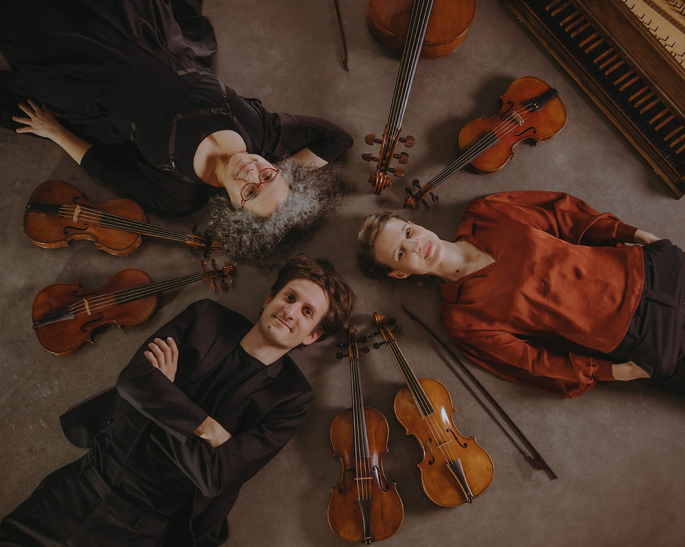 Ensemble Artifices : Alice Julien-Laferrière, Hager Hanana, Mathieu Valfré - @Andrés Fluxa