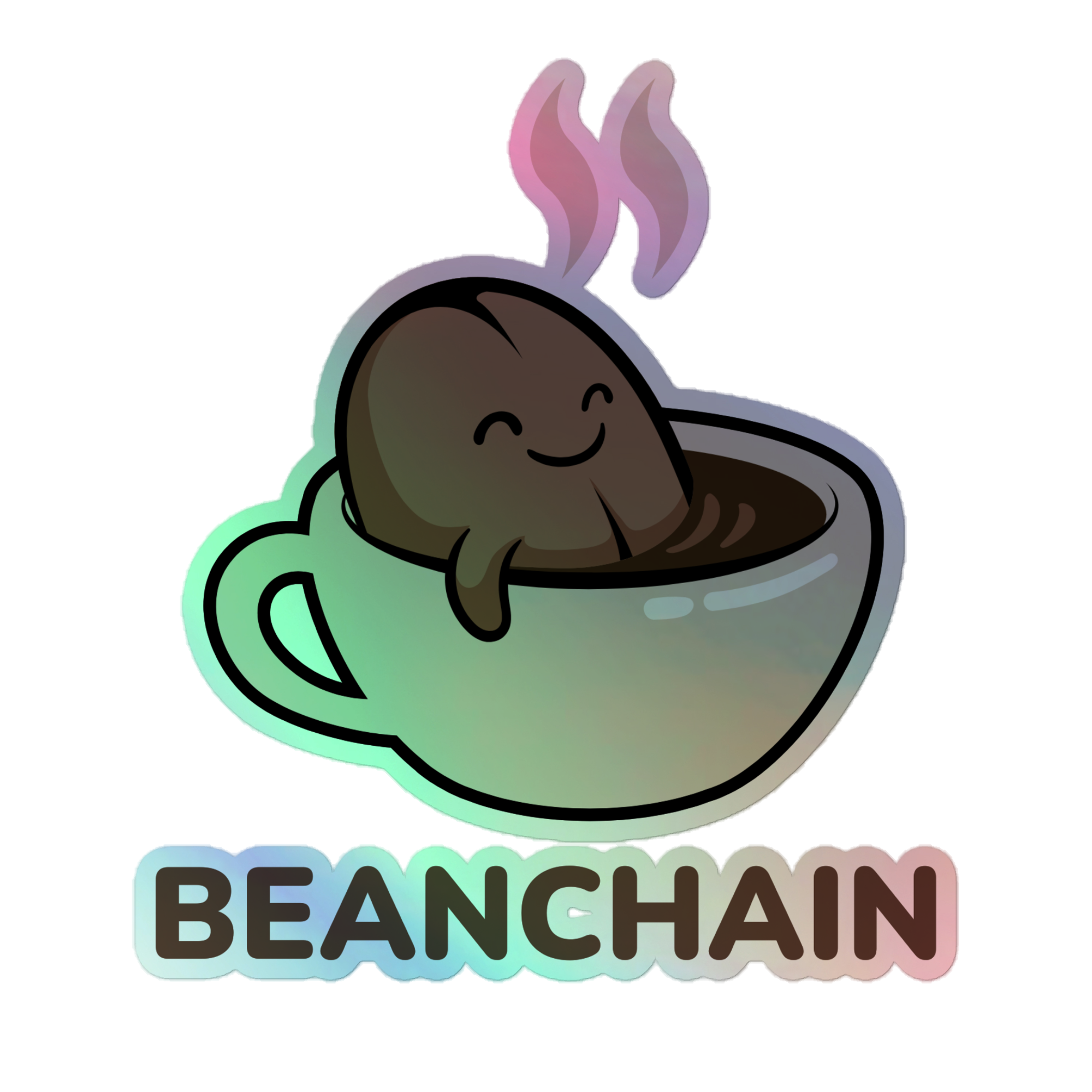 Holographic Beanchain stickers