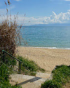 sandy beach a few steps from the apartment