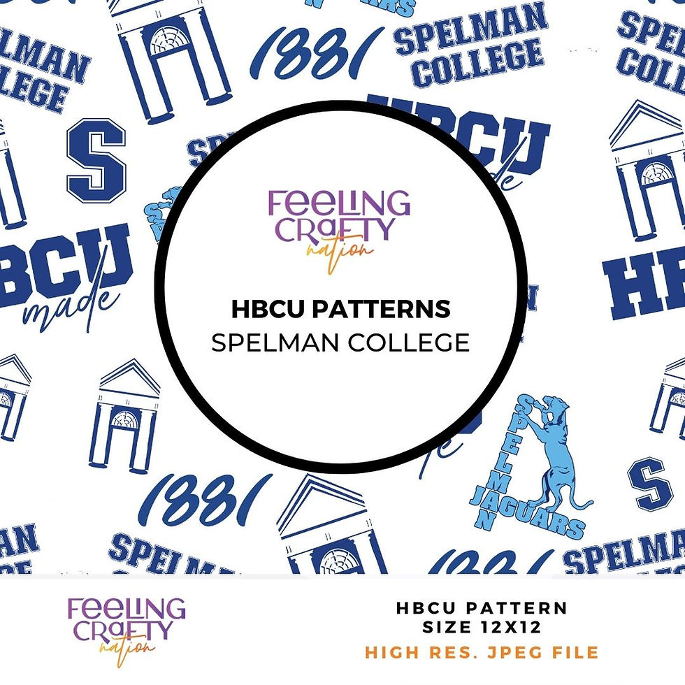 Spelman College Pattern and Digital Paper phylnominalgraphics