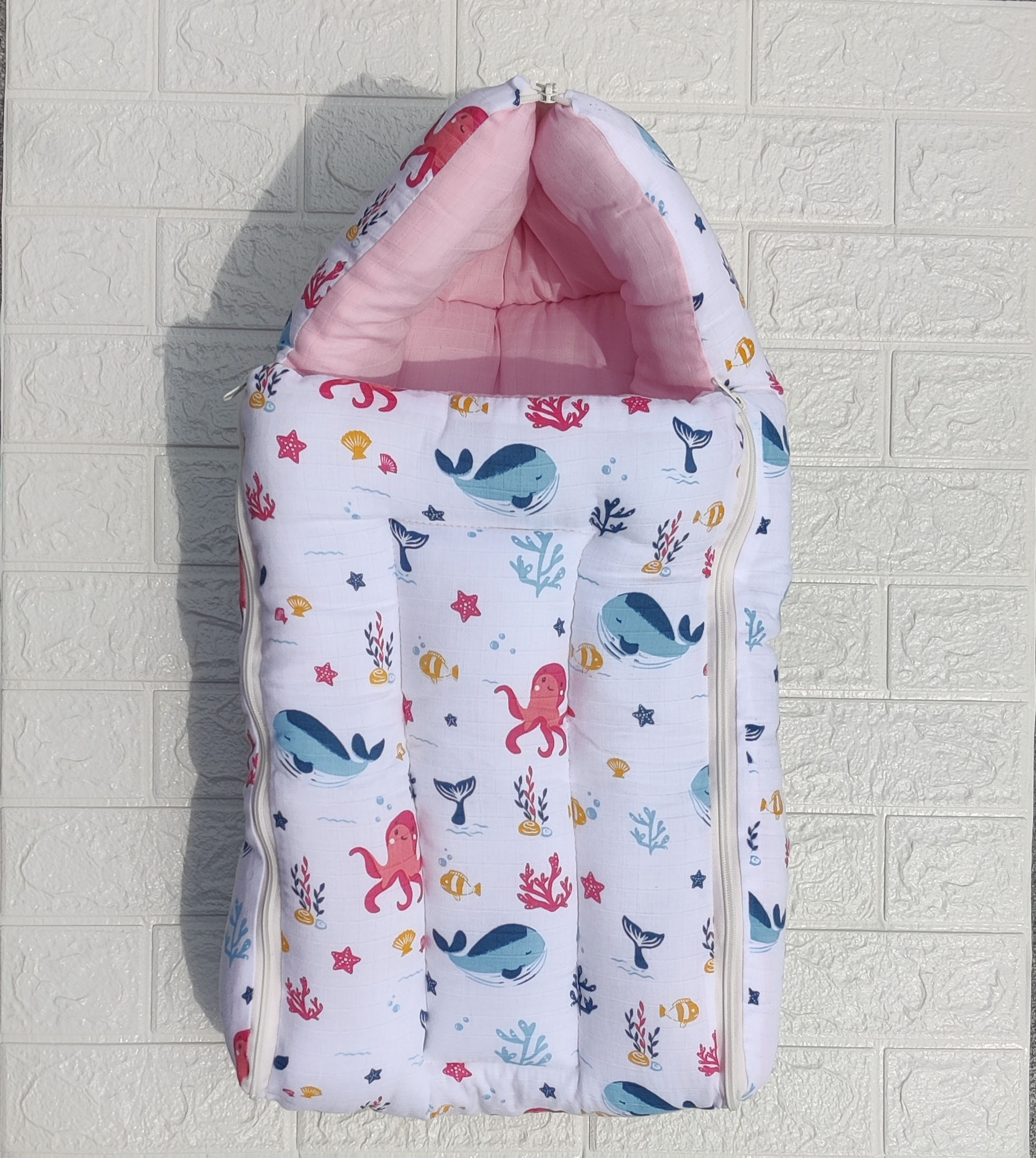 Muslin Baby Carry Bed - Sea World