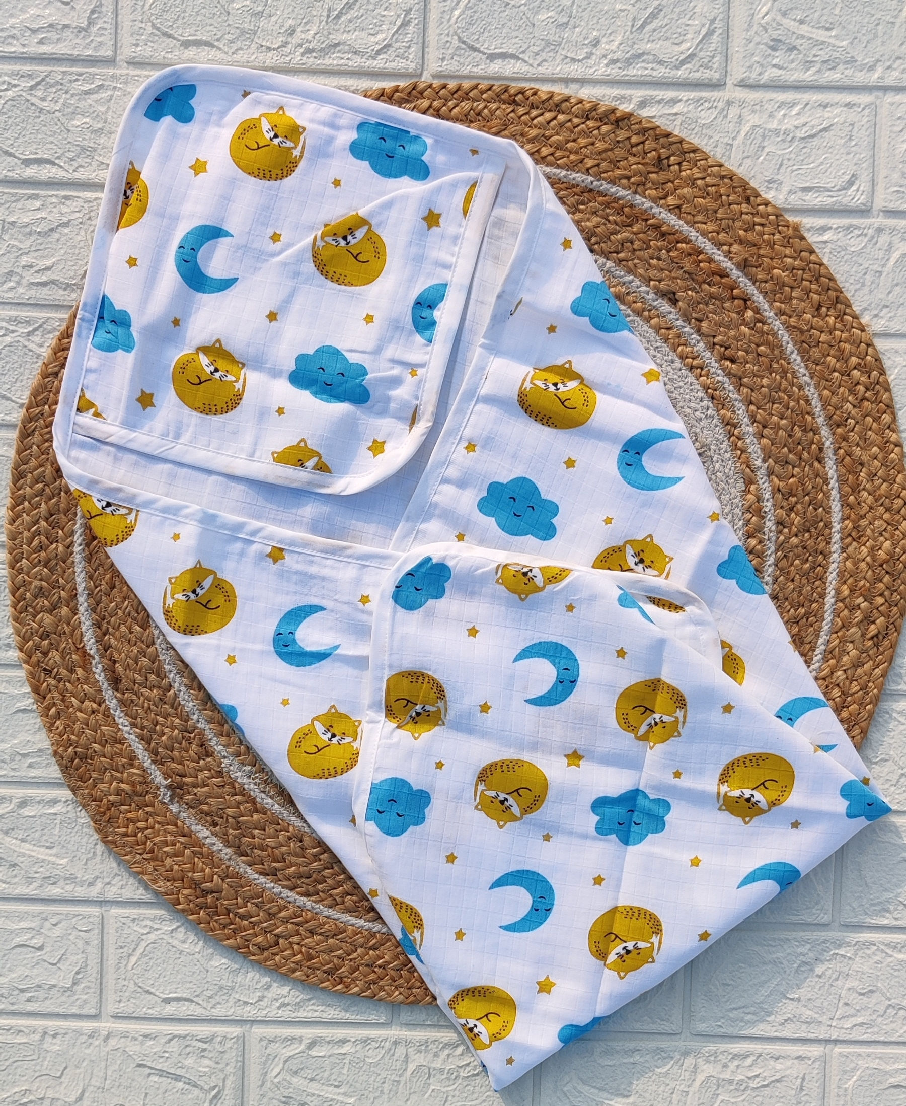 Muslin Hooded Towels - Cat Cloud
