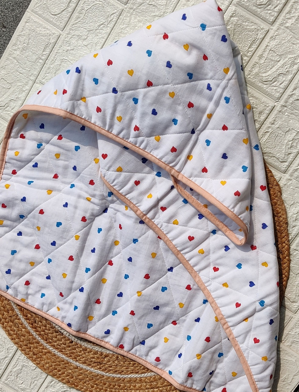 Thumbnail: Muslin Baby Quilt (Holding Blanket)