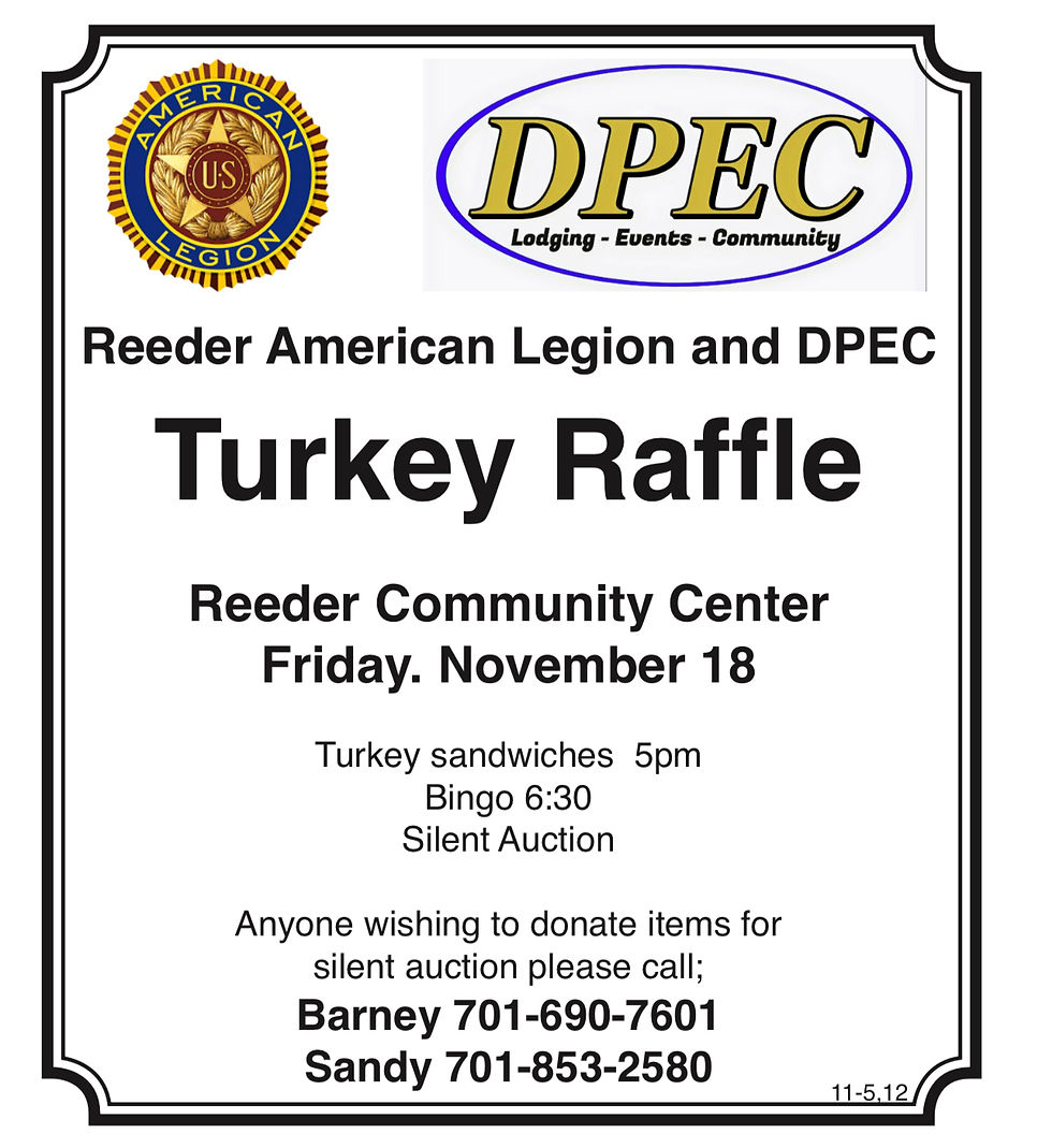 Turkey Raffle
