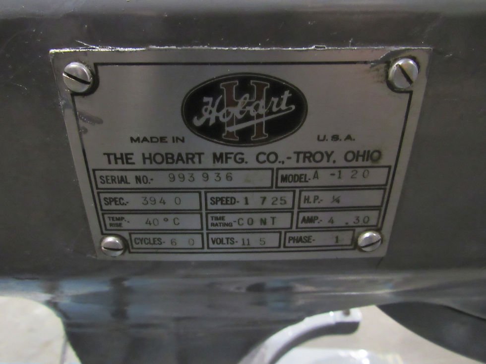 Thumbnail: Hobart Hobart 12 qt Mixer A-120