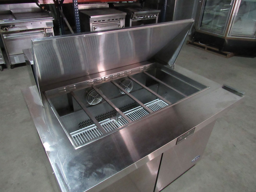 Thumbnail: Atosa MSF8306 - 48" Mega Top Refrigerated Salad / Sandwich Prep Table