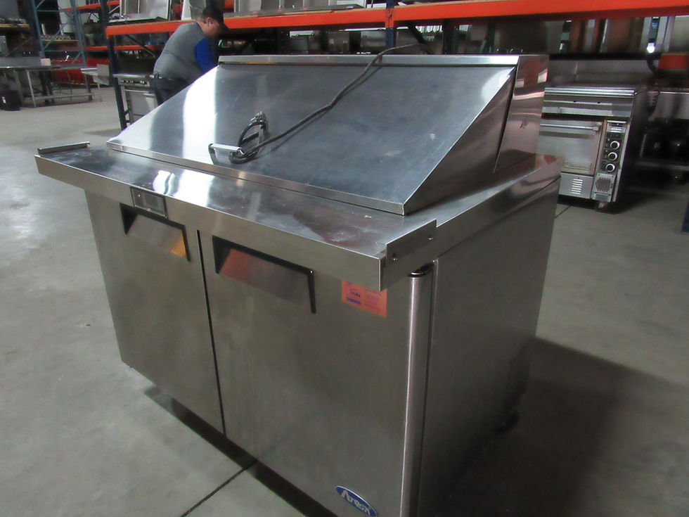 Thumbnail: Atosa MSF8306 - 48" Mega Top Refrigerated Salad / Sandwich Prep Table