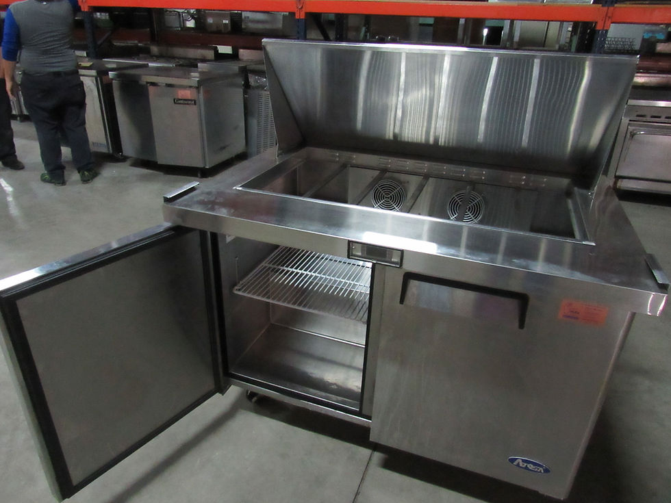 Thumbnail: Atosa MSF8306 - 48" Mega Top Refrigerated Salad / Sandwich Prep Table