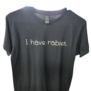 I Have Rabies Kids Black Shirt
