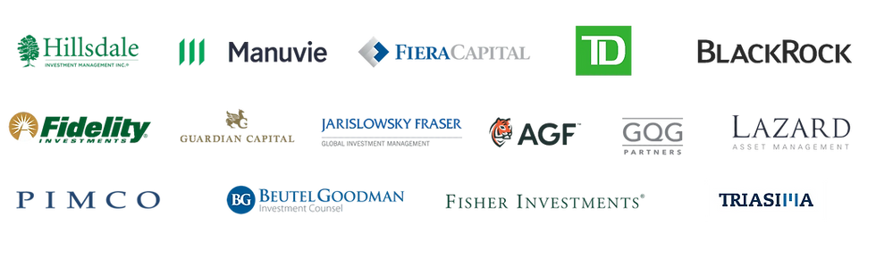 Manuvie-Fieracapital-TD-Blackrock-AGF-Lazard-Pimco-Fidelity-Triasima-Fisherinvestments-Beutelgoodman-Jarislowskyfraser-Guardiancapital-GCG-Hillsdale
