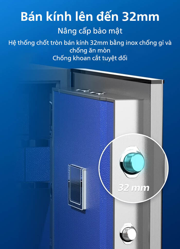 Thiết kế nguyên khối chắc chắn bảo mật