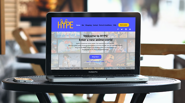 HYPE Landing Page Mockup