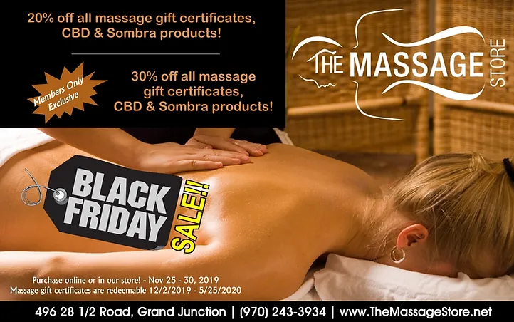 Black Friday The Massage Store