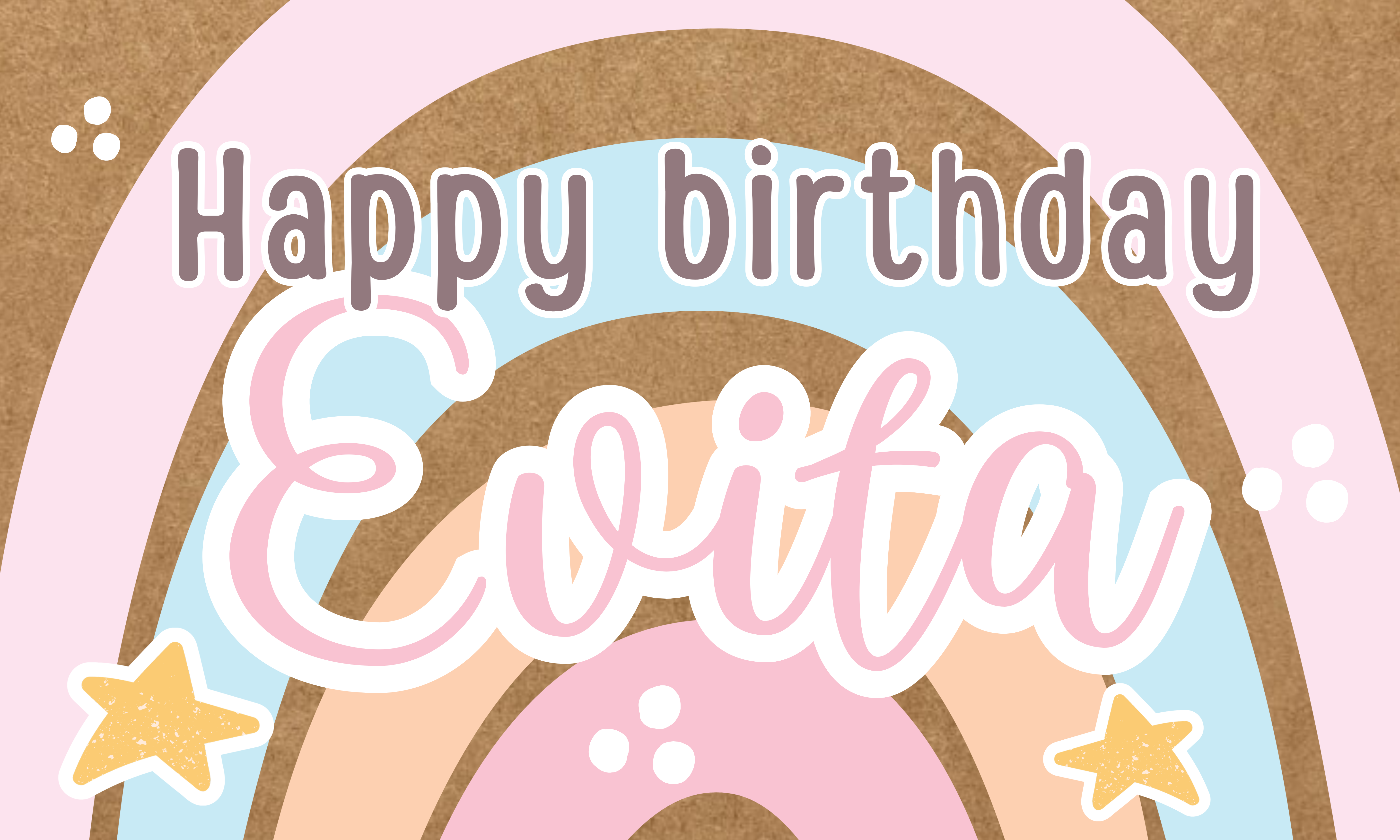 Rainbow Birthday Banner
