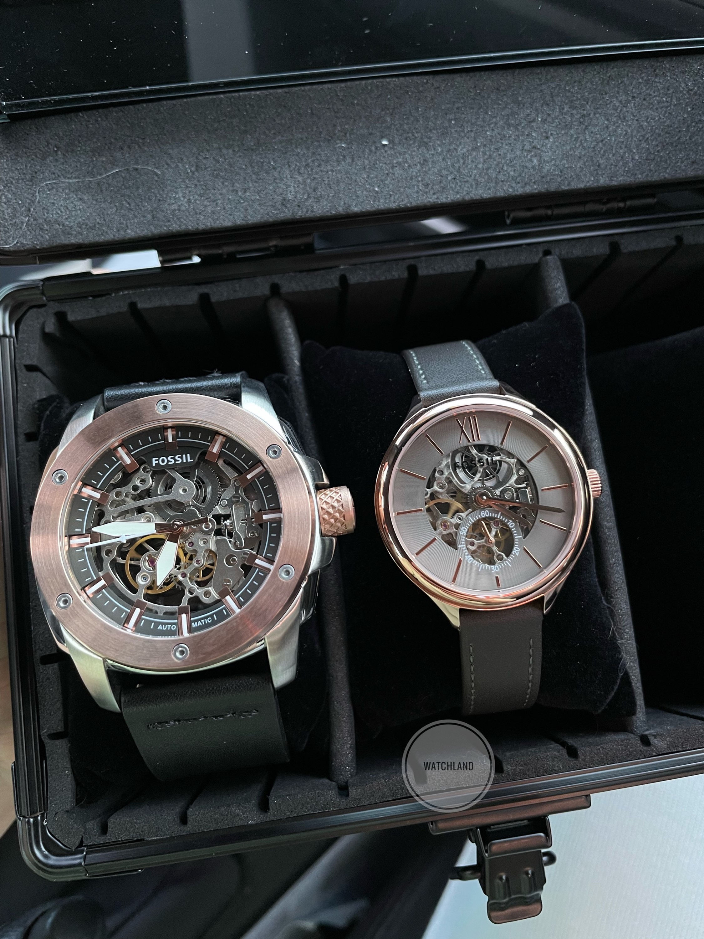 Fossil Mechanical Automatic Rosegold 🌹 Couple set🥰🥰 me3082 & bq3265